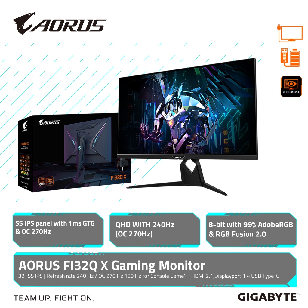 Gigabyte AORUS FI32Q X Gaming Monitor