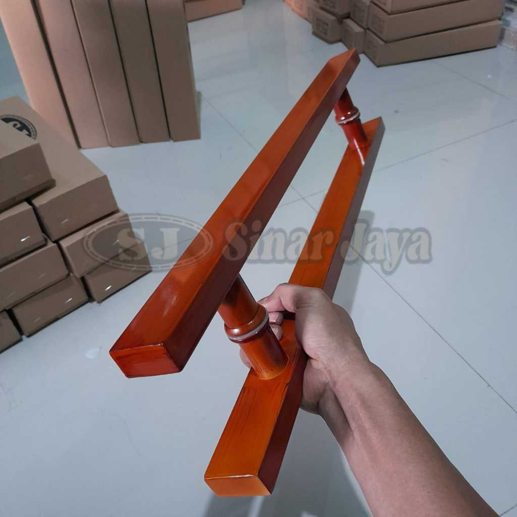 gagang pintu baut tembus panjang 120cm / 150cm handle pintu hotel ATM  pull stainless pegangan pintu