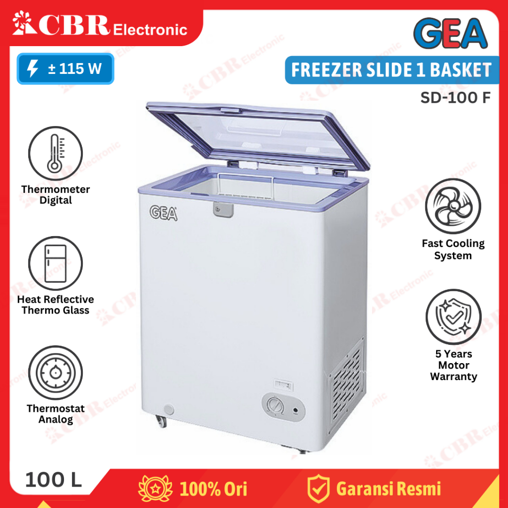 FREEZER PETI - CHEST FREEZER GEA SD-100 F (Sliding Freezer) 100 L