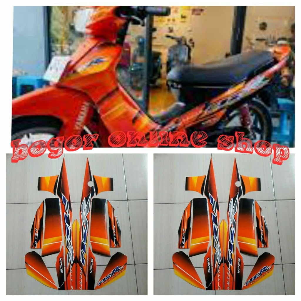 sticker motor f1zr 2003 orange