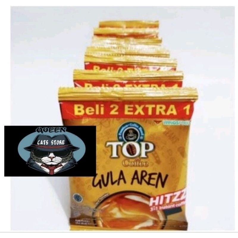 

Top Coffe Gula Aren 1 Renceng Isi 15 Sachet.