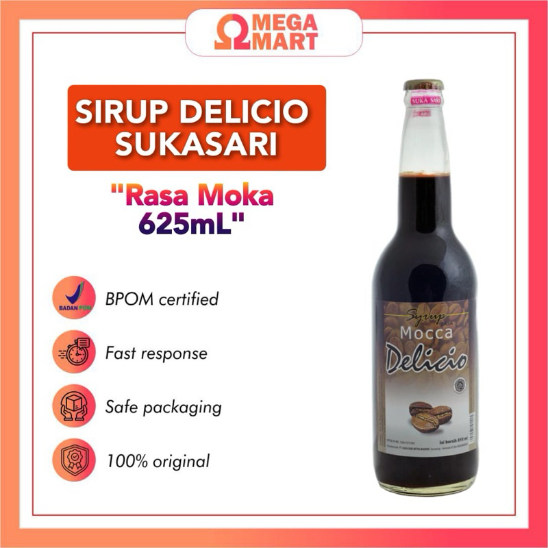 

Sirup Delicio Sukasari rasa Moca 625mL