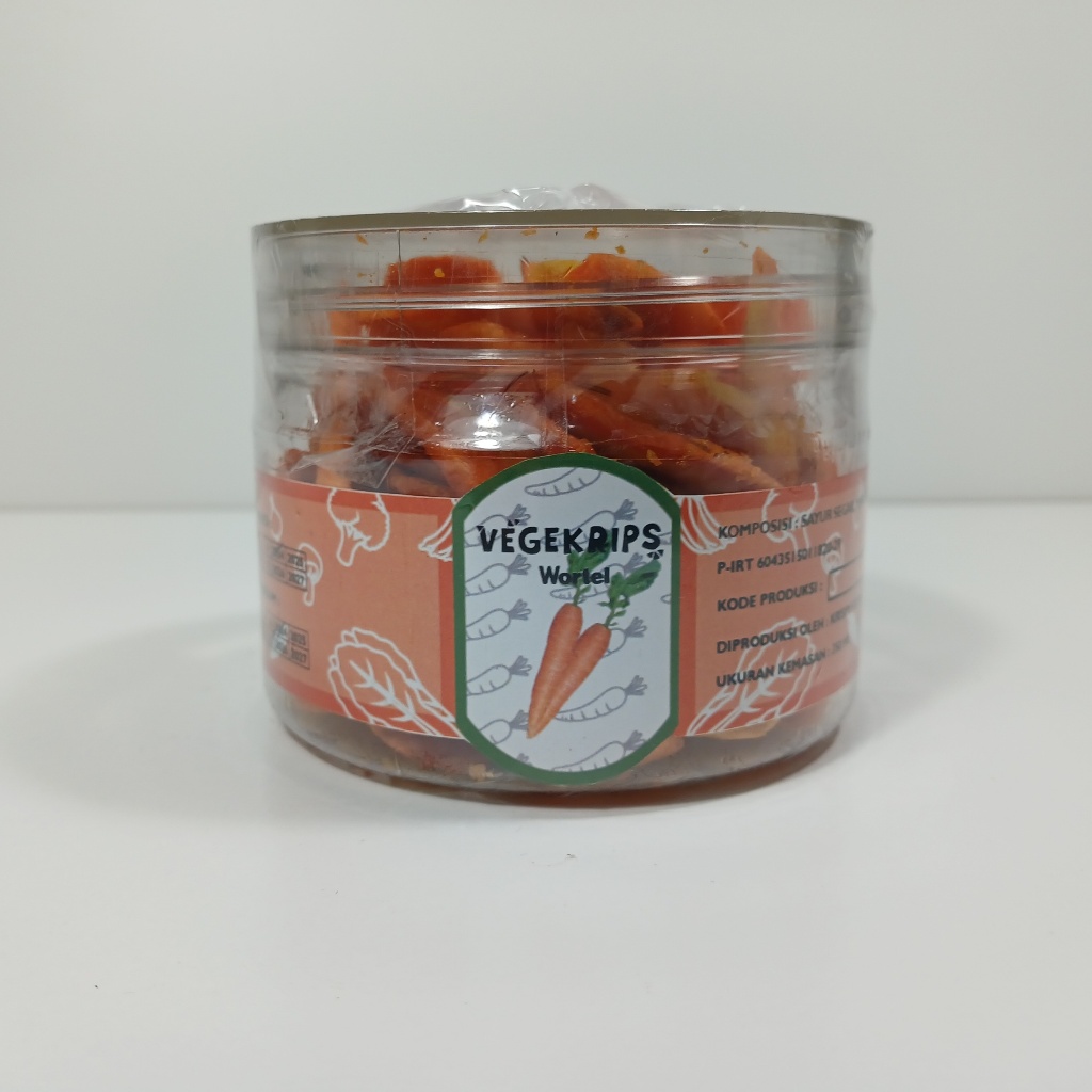 

Keripik Wortel 350 mL Vegekrips