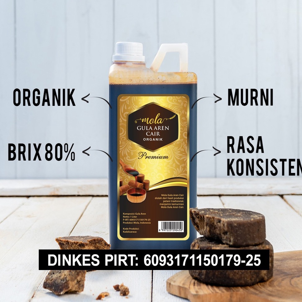 

SUPER DISKON Mola Gula Aren Cair Premium Organik 1 liter