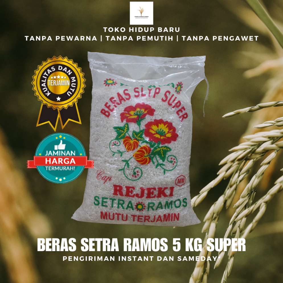 

FREE ONGKIR BEST SELLER BERAS SETRA RAMOS 5 KG SUPER HIGH QUALITY MURAH