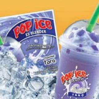 

pop ice rasa Taro es blender