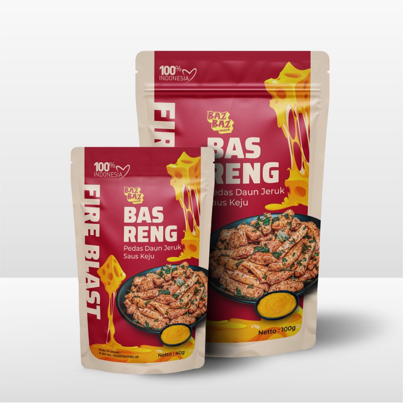 

Basreng Pedas Daun Jeruk (Saus Keju)