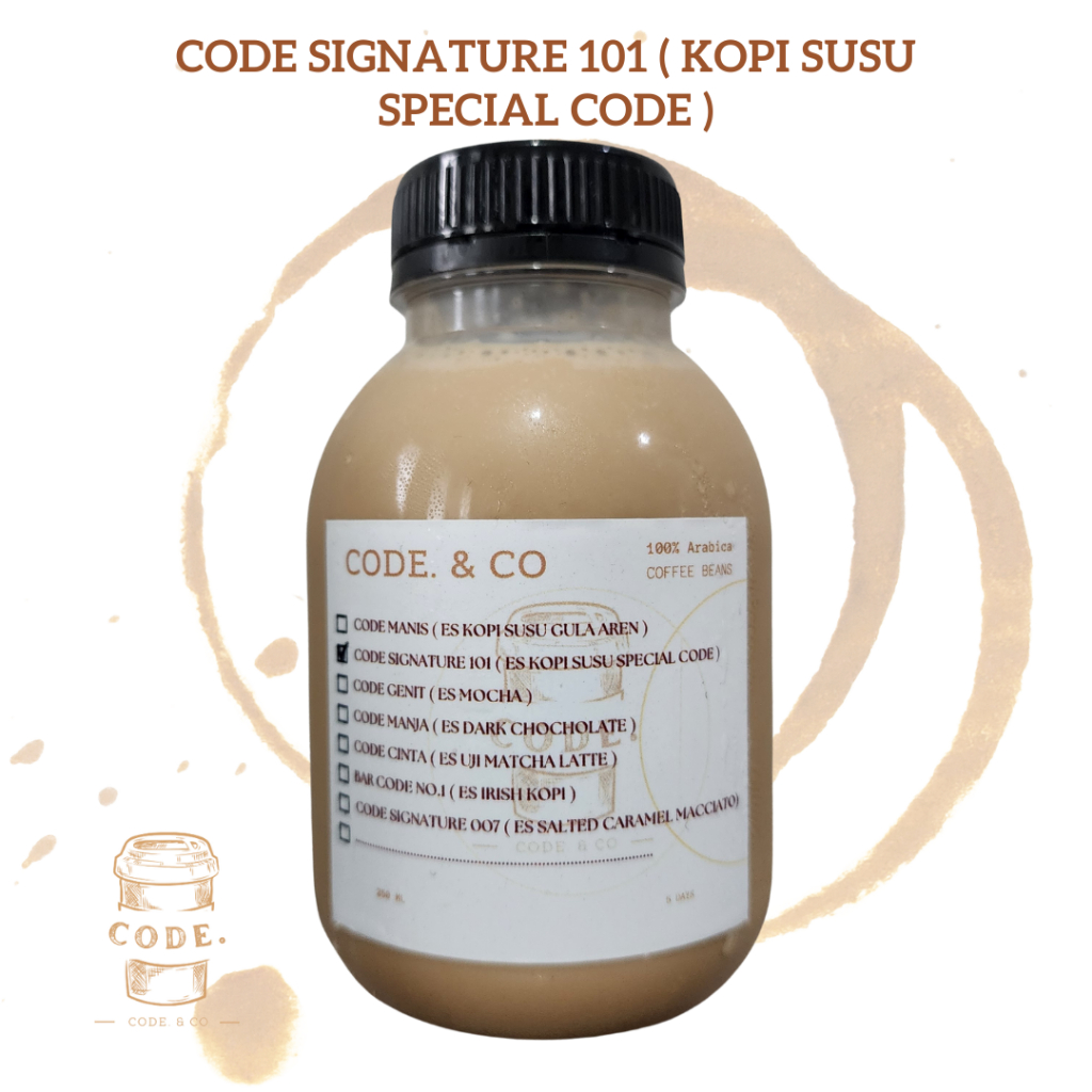 

CODE SIGNATURE 101 ( Kopi Susu Special CODE )