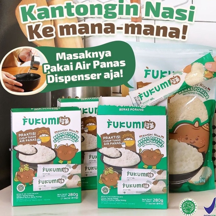 

TERBARU Fukumi Beras Porang 1 Box Isi 7 Sachet Murah