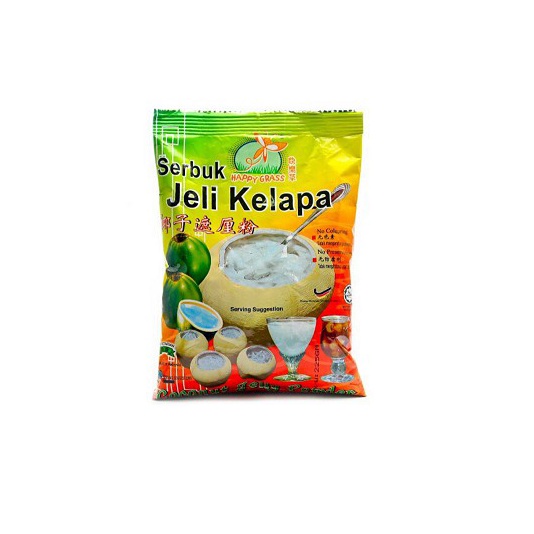 

SUPER DISKON HAPPY GRASS COCONUT JELLY POWDER 225gr Serbuk Jelli Kelapa 225gr