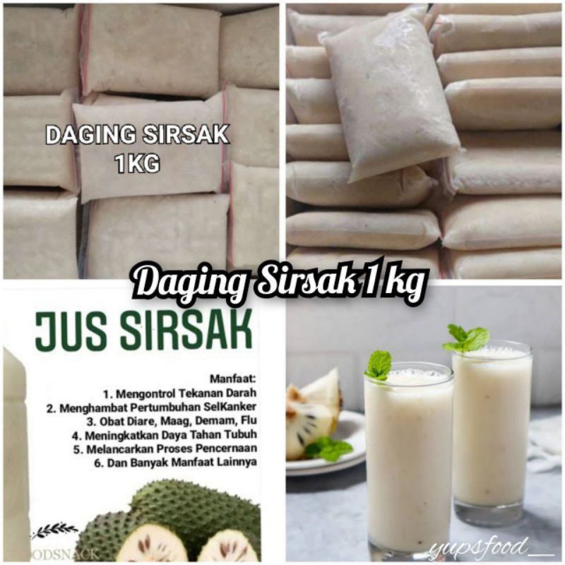 

DAGING SIRSAK KUPAS FULL DAGING TANPA BIJI 1 KG