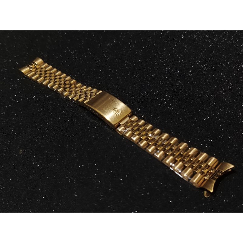 Rantai Jam Tangan Rolex Datejust 20Mm Gold