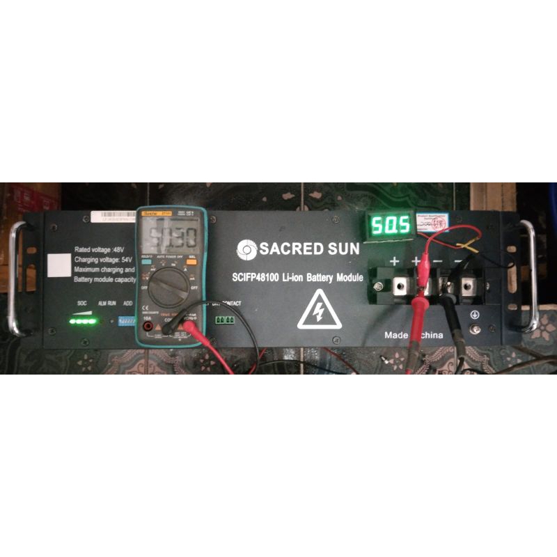 baterai lifepo4 48v 100ah SUCRED SUN petir 2024