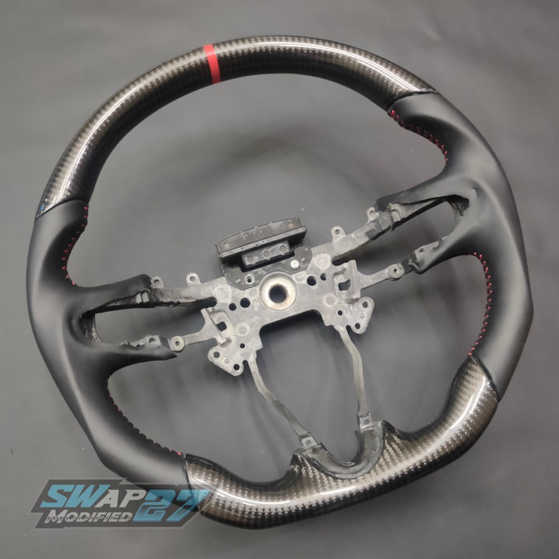 lingkar rangka batang setir stir steer steering wheel jazz ge8, civic fd original custom carbon kelv