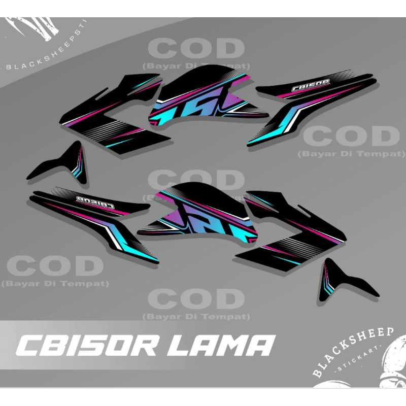Striping Honda Cb150r old Stiker Honda CB150 Lama Cover Body Motor