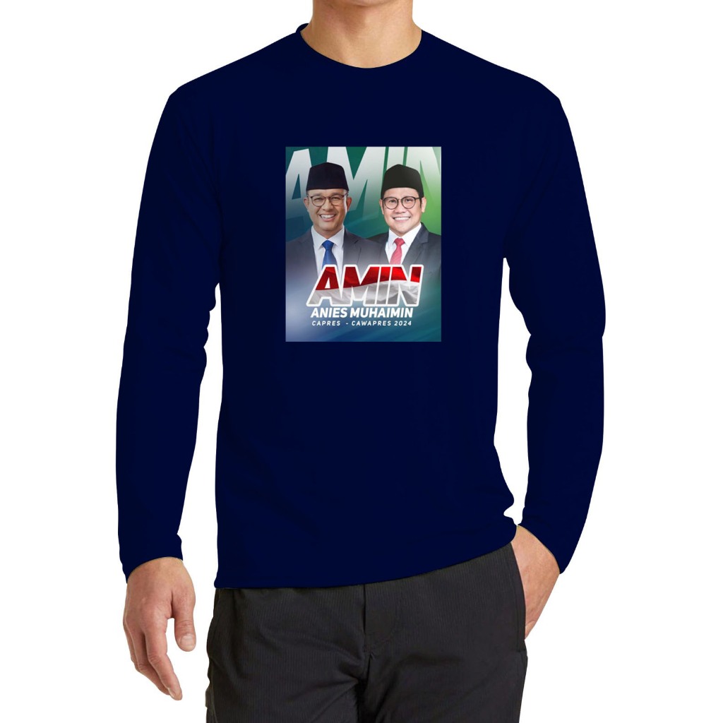 KAOS LENGAN PANJANG PRIA DTF GEMOY KAOS OBLONG PANJANG KEREN