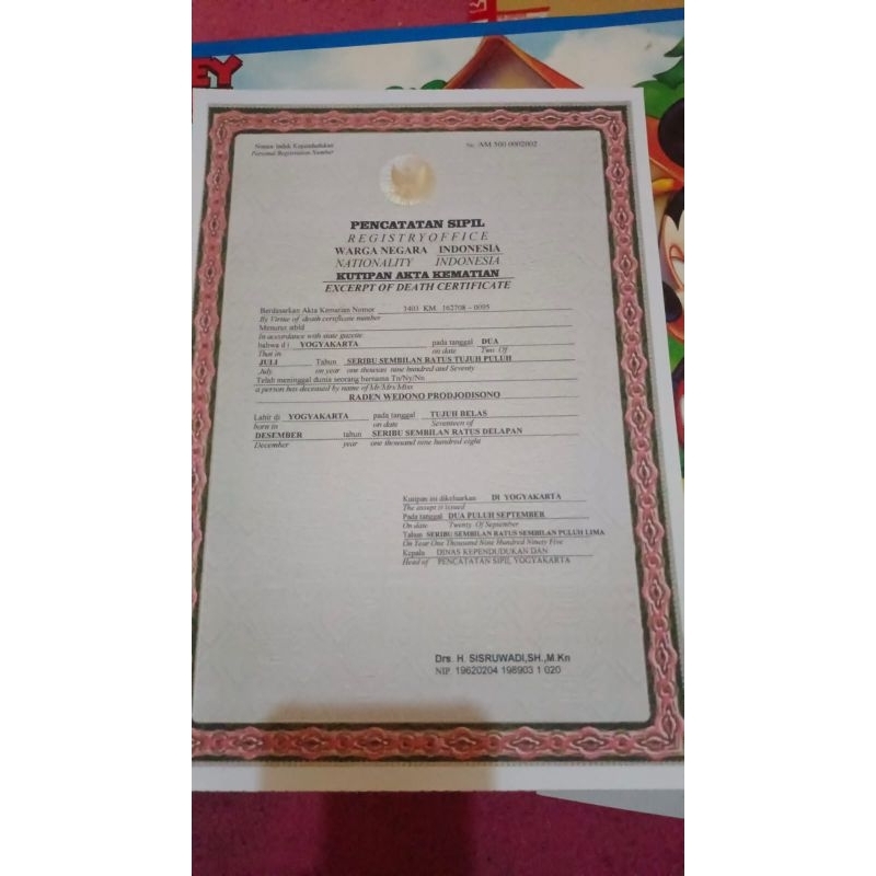 

Kertas A.k.t.a Mati