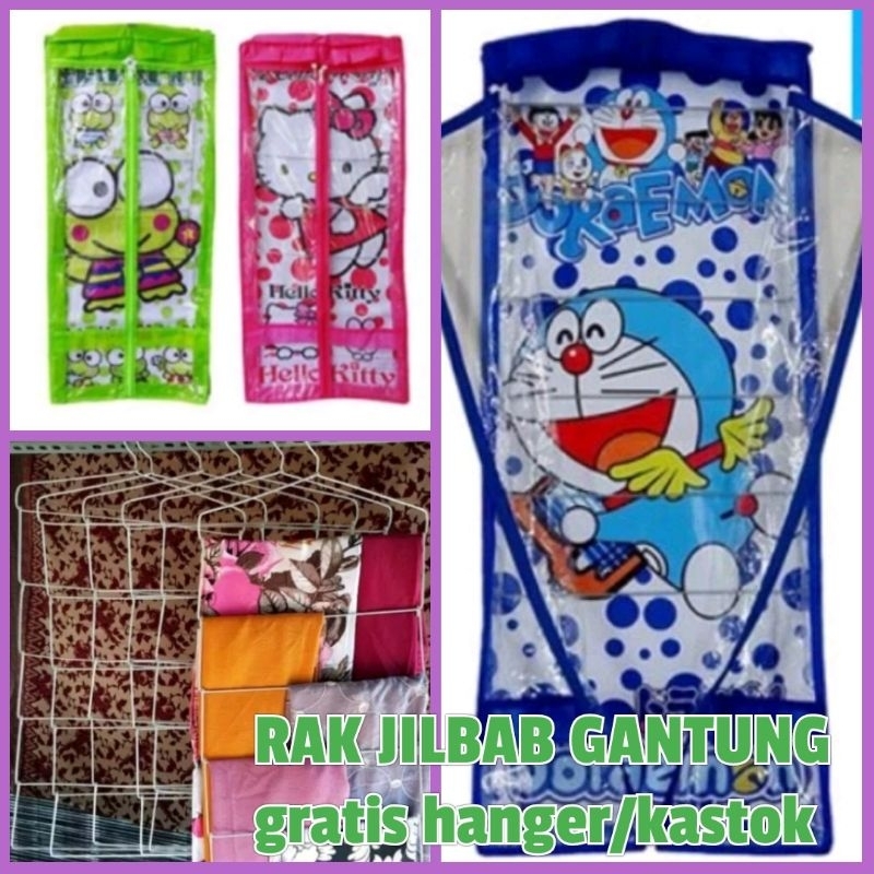 rak gantung jilbab termasuk hanger kawat kastok