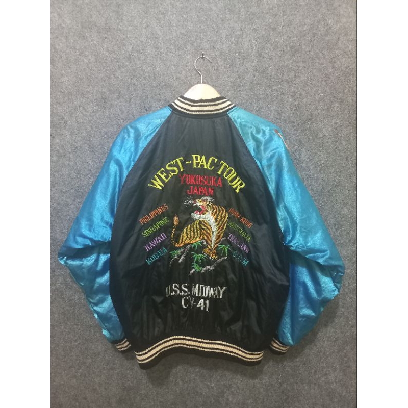 vintage sukajan yokosuka japan west-pac tour jacket
