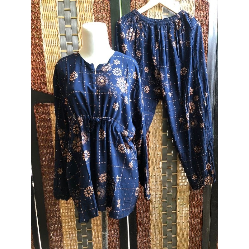 Daster Setelan Jumbo Serut by putri diana pekalongan