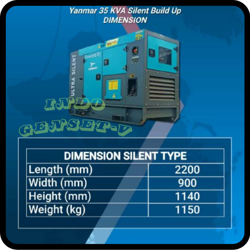 GENSET SILENT 35KVA YANMAR