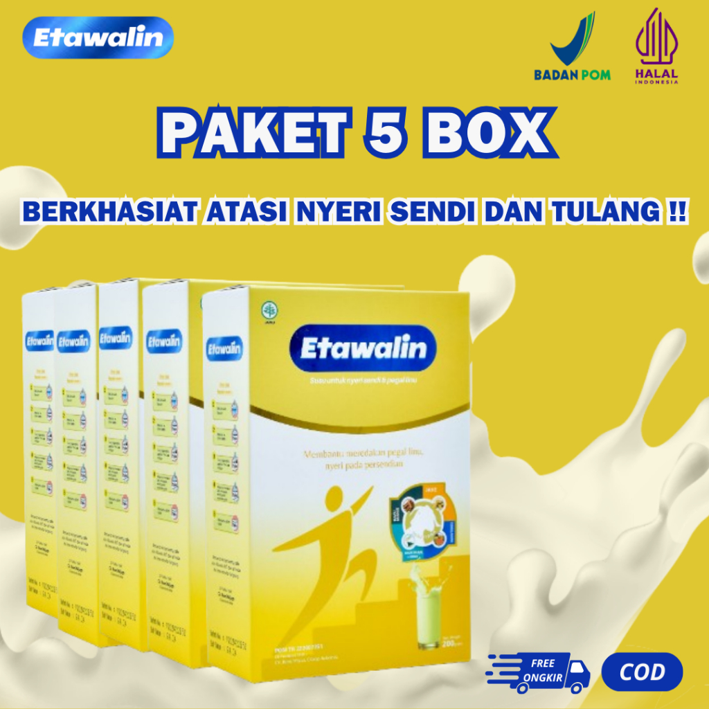 

GAJIAN SALE!! HEMAT 5 Box Susu Etawalin 3x Lebih Berkhasiat Atasi Nyeri Sendi Asam Urat Rematik Dan Kesehatan Tulang