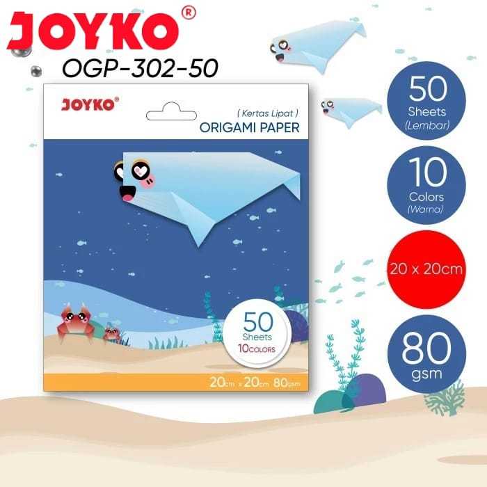 

Joyko Origami Kertas Paper 20x20cm OGP-302 -50 | @1 Pad 50 Lbr