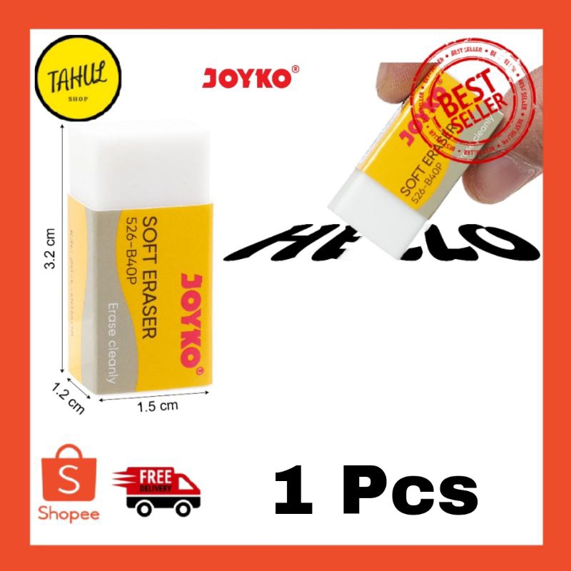 

1 PCS !!! Penghapus Kecil Joyko PUTIH 526-B40P / Eraser