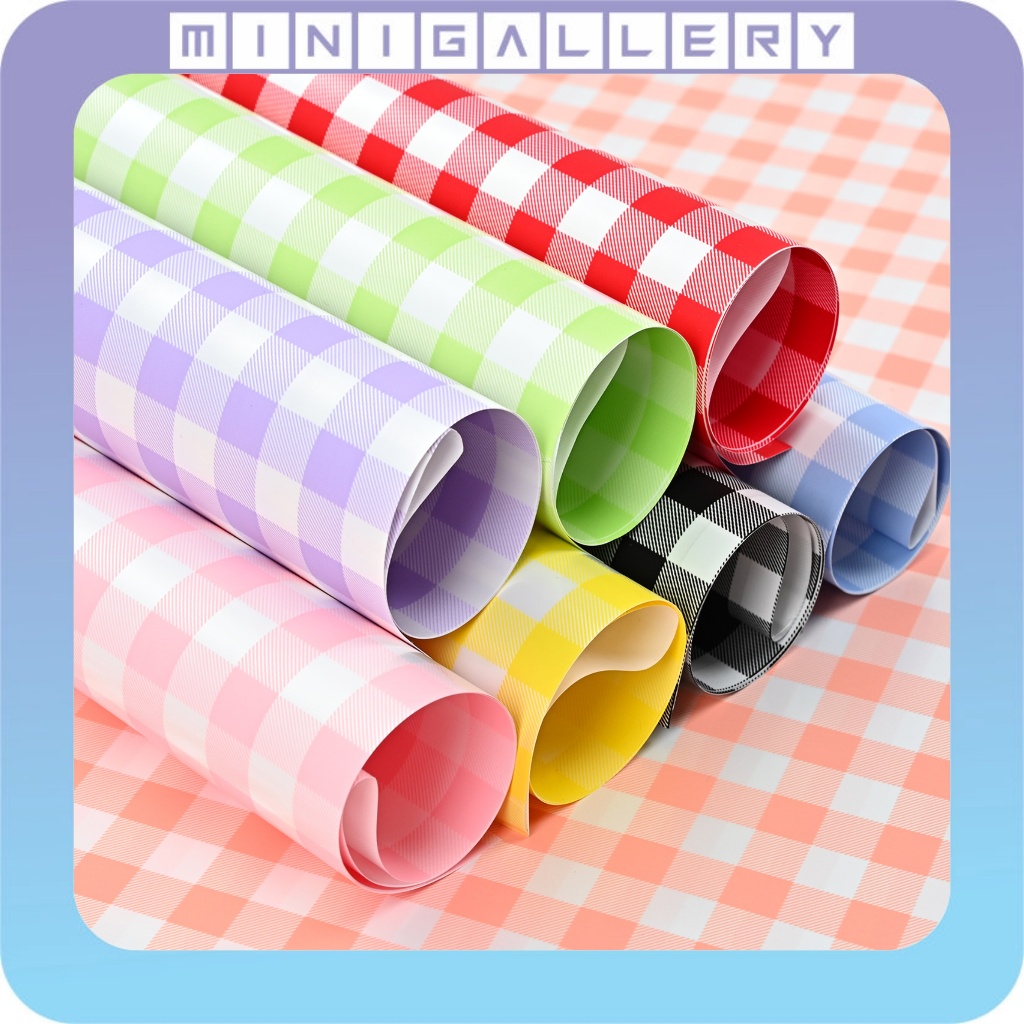 

20 LEMBAR Taplak Cellophane Kertas Buket Bunga Wrapping Paper Square Pattern Motif Kotak KB6012