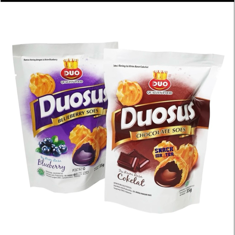 

Duosus Kue Soes Kering Rasa Cokelat/Vanilla/Blueberry @30gr