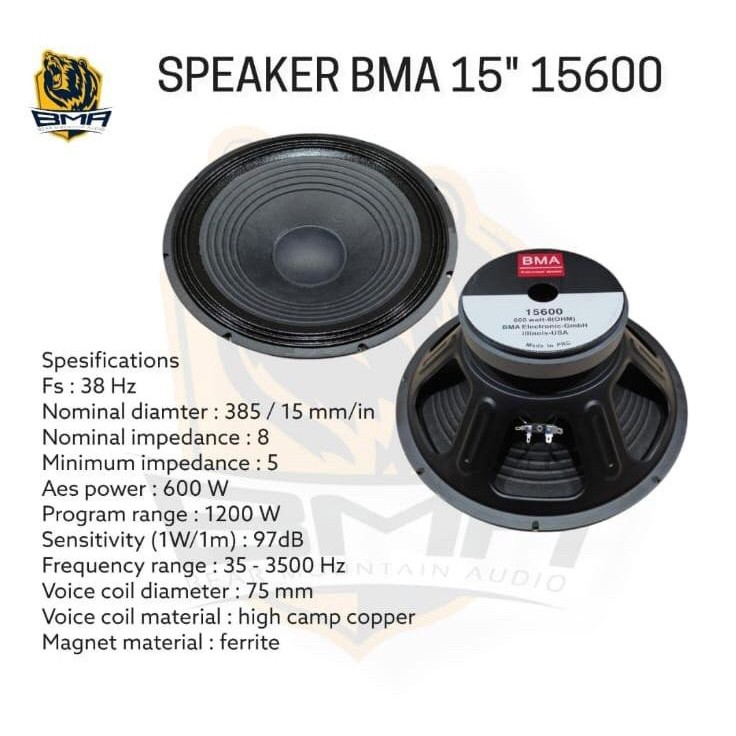Speaker Komponen BMA 15600
