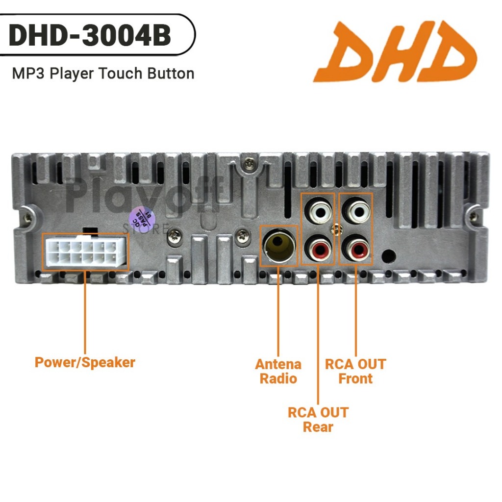 Head Unit Single Din Mp3 Bluetooth Tape Mobil DHD-3004 A/B Image 8