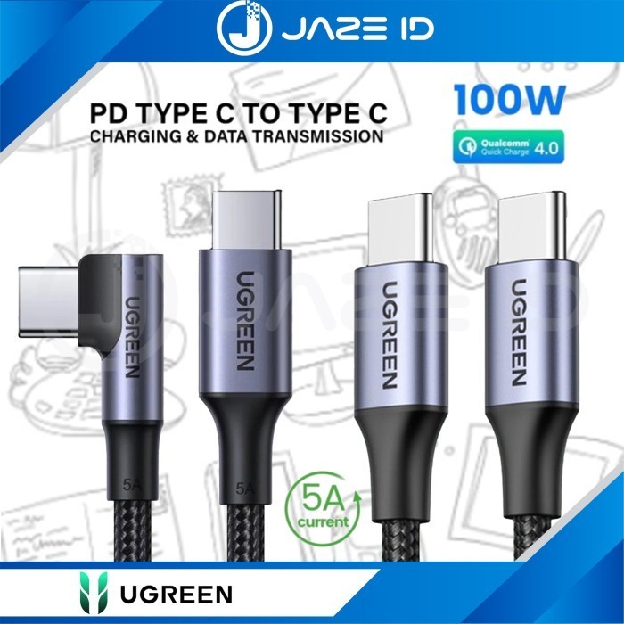 Ugreen Kabel MFI Type C To C 5A 100W Fast Charge PD Iphone 15 Pro Max
