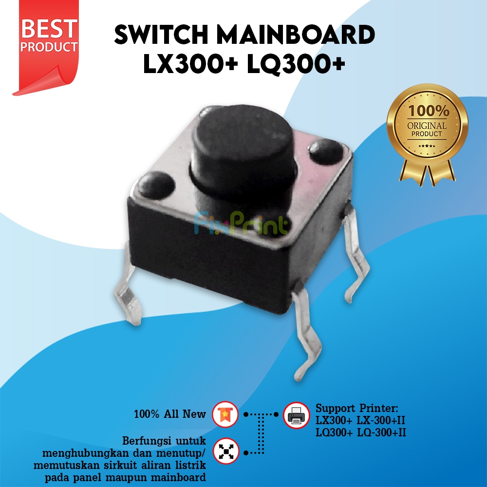 Switch Mainboard Epson LX300+ LX-300+II LQ300+ LQ-300+II LQ2090 FX1170 Tombol Pencetan Panel
