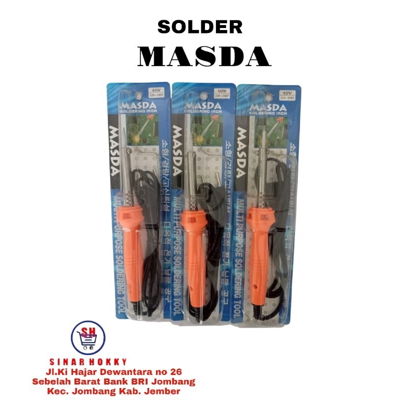 SOLDER 40WATT MASDA UJUNG KRISTAL