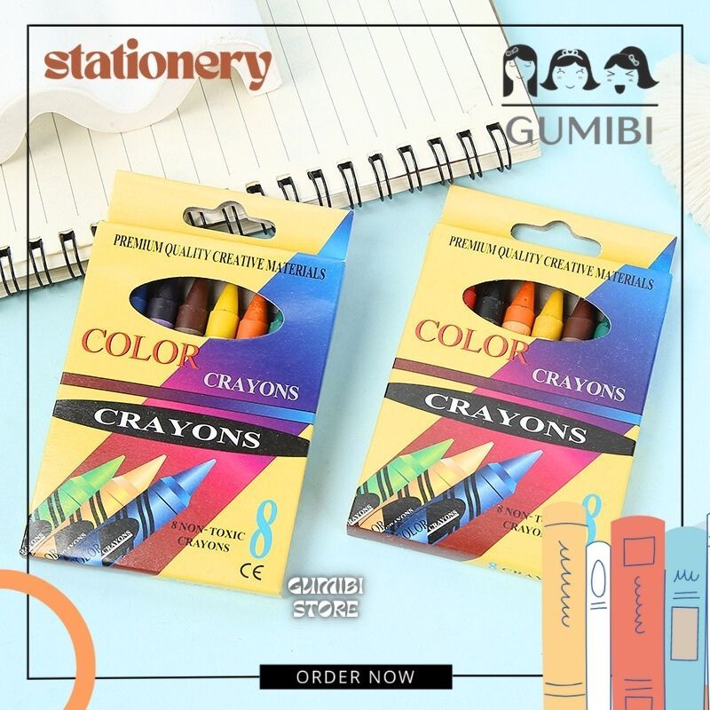 

Crayon Mewarnai Menggambar 1 set 8 pcs Krayon Mewarnai Anak