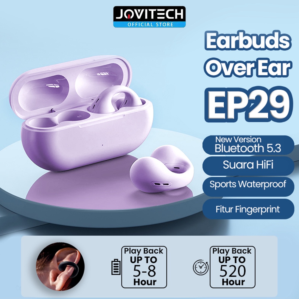 KODE A85O Jovitech EP29 Original Wireless Ear Clip Bluetooth Headset TWS Bone Conduction Headphone V