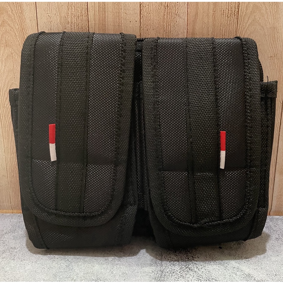 Sarung HP Jejer Seleting Hitam  Tempat HP  Kotak HP Satpam Sarung HP Polos Hitam u Murah Best