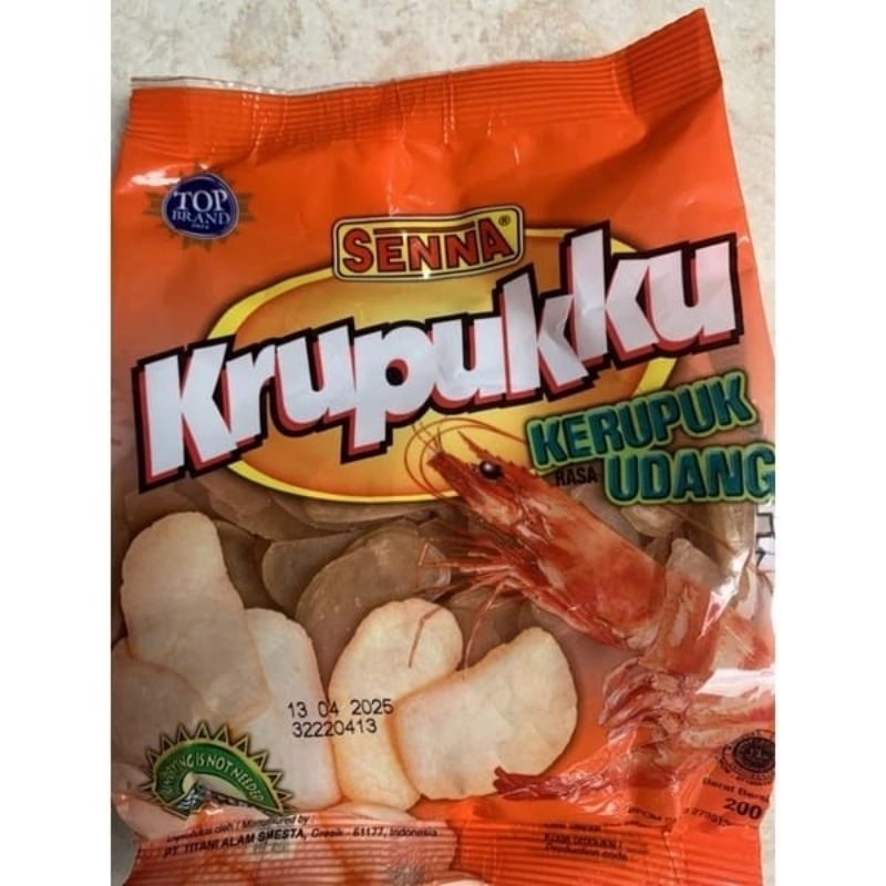 

Krupuk senna varian udang,ikan dan bawang