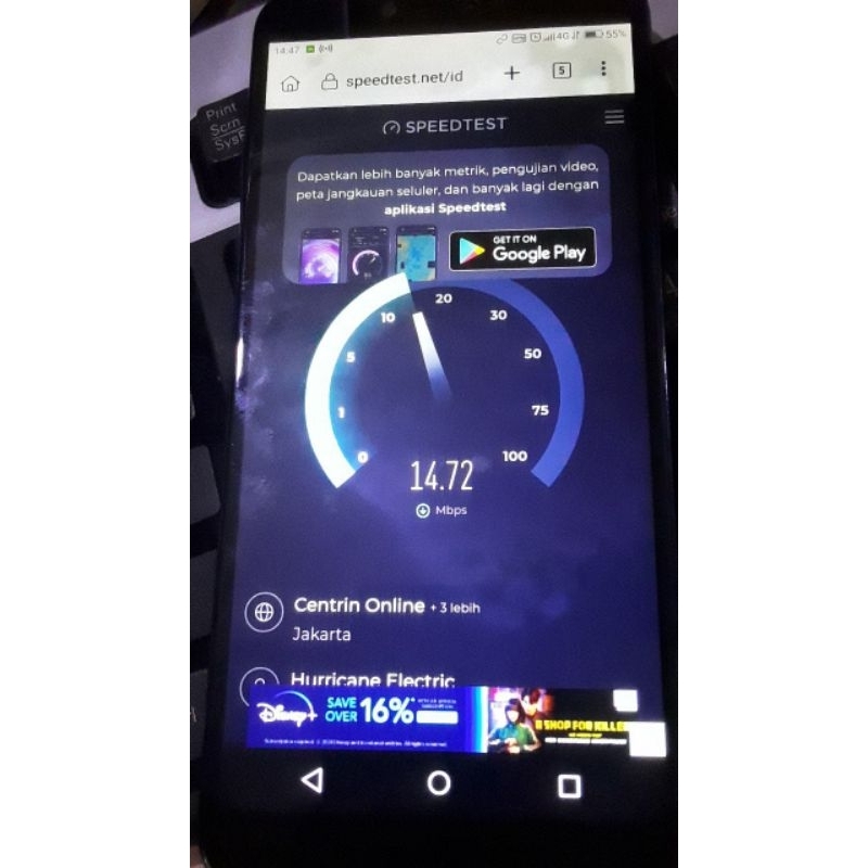 Lenovo K5 k350t RAM 3/32 UBL Magisk Bekas Second Minus