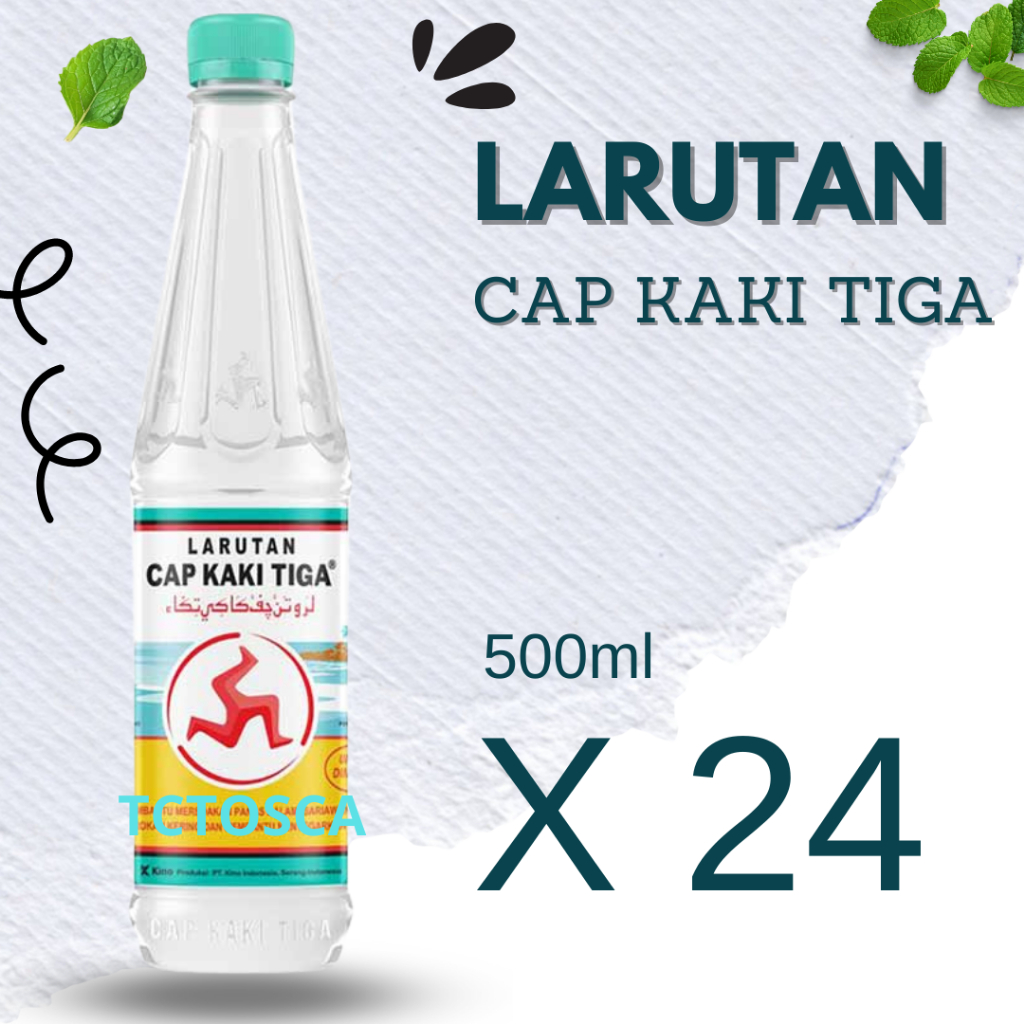 

Larutan Penyegar Cap Kaki Tiga 1 Karton isi @24x500ML