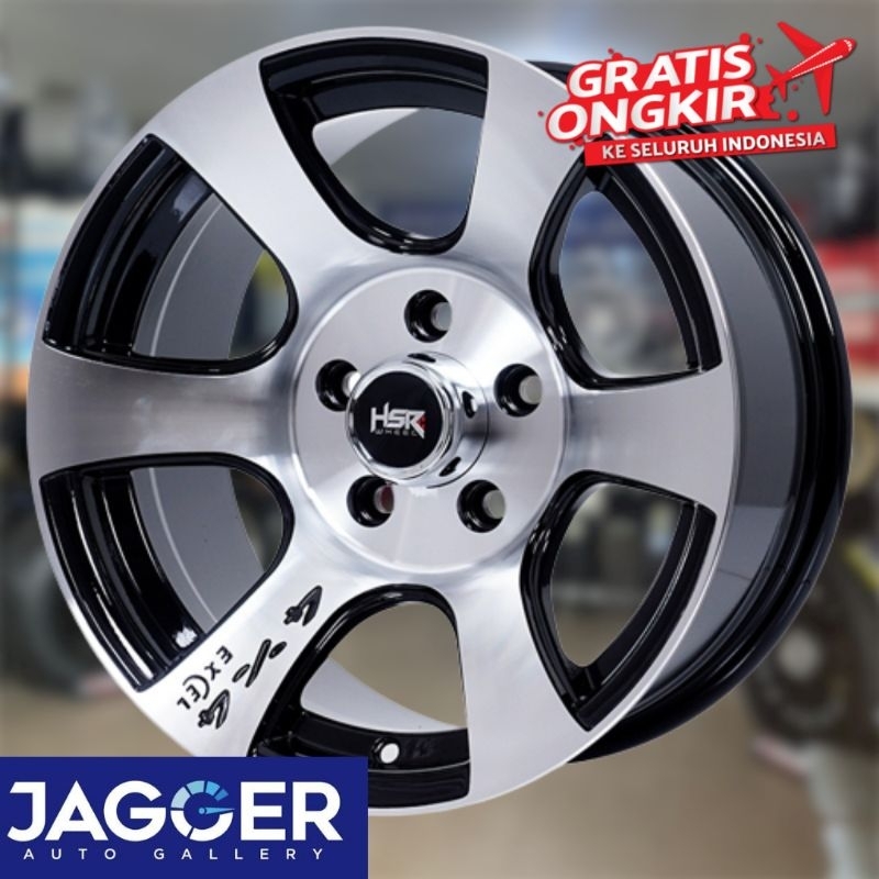 Velg mobil kuda innova l300 terios hsr shokku ring 15 black polish