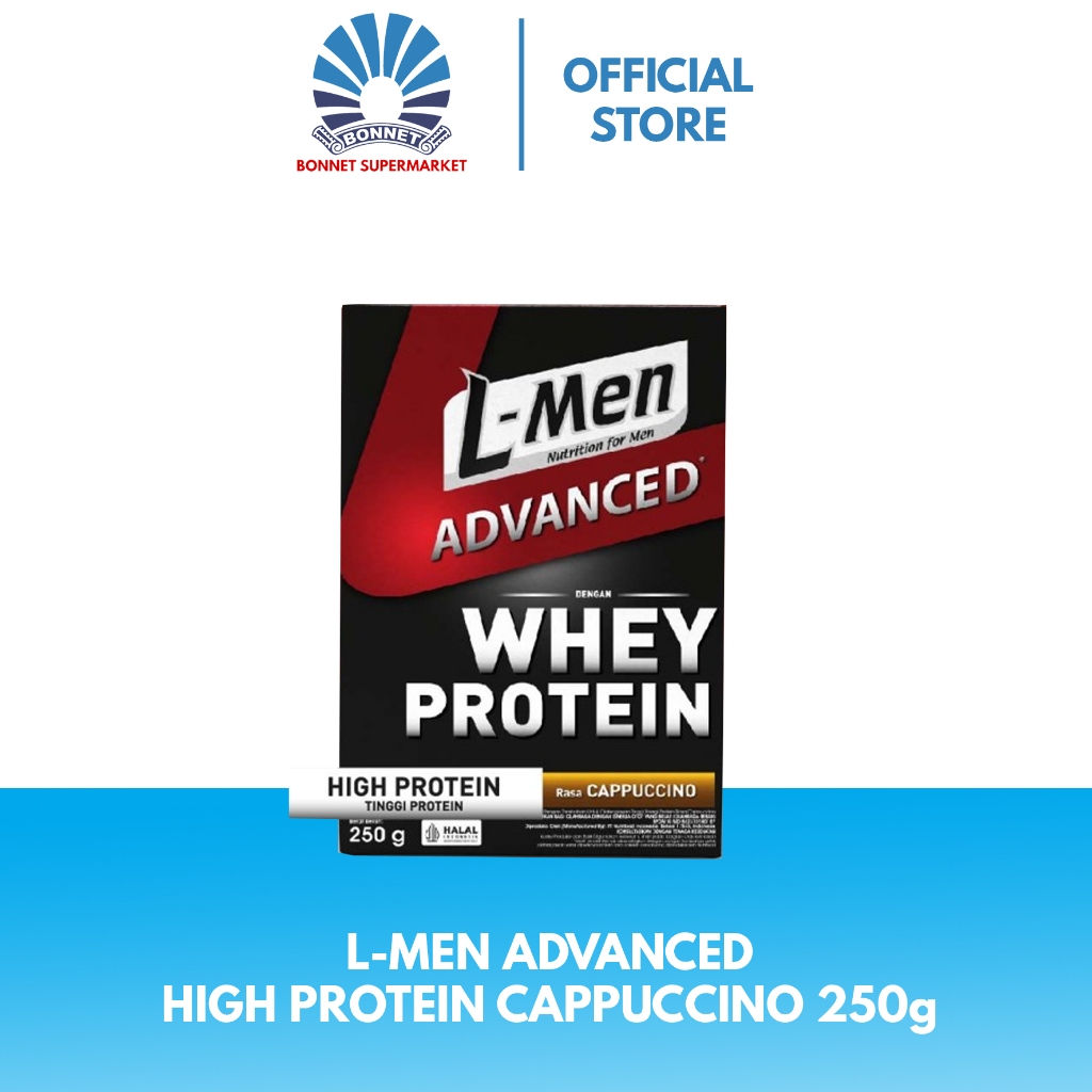 L-Men Whey Advanced Cappuccino 250g - Suplemen Tinggi Whey Protein