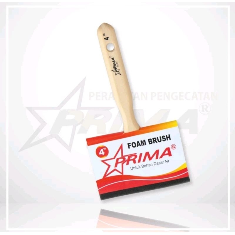 Foam Brush Kuas Busa PRIMA 4" Inch Kuas Spon