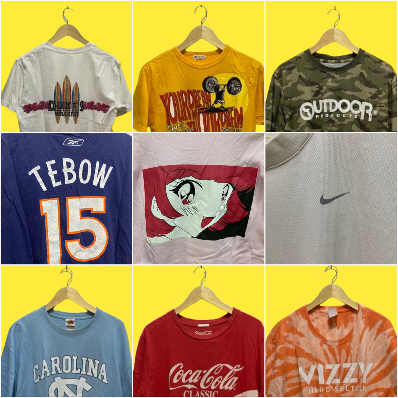 PRELOVED KAOS DRIFIT KAOS KEREN KAOS ANIME - KAOS VINTAGE KAOS PRELOVED Branded