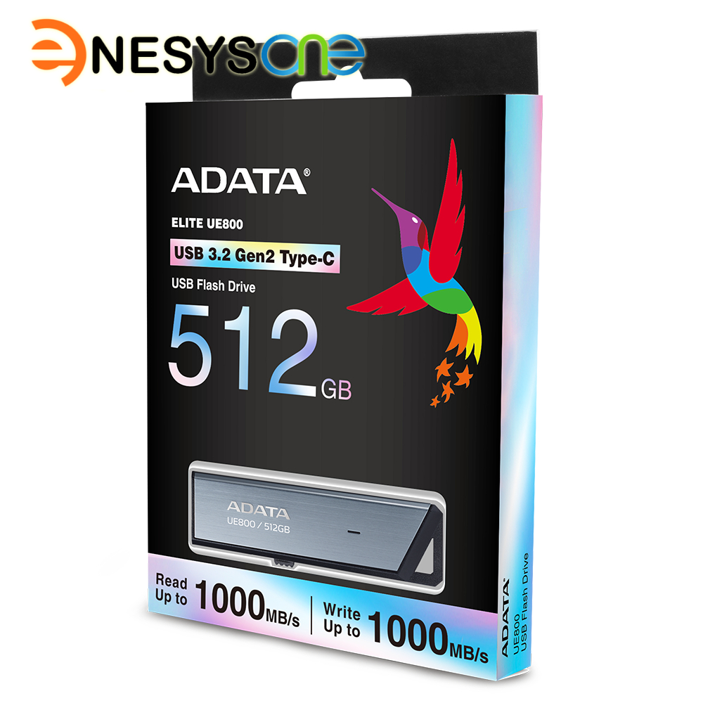 ADATA UE800 EXT STORAGE USB C SILVER