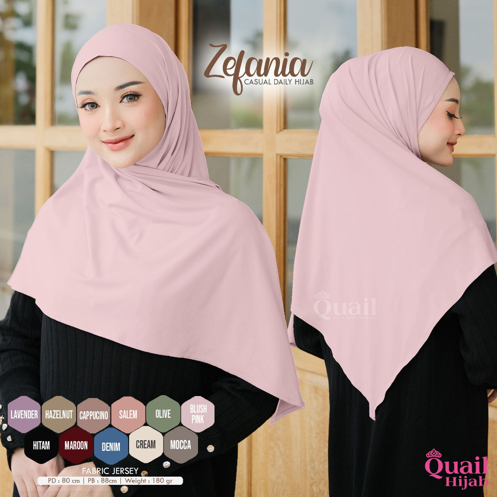 Quail Hijab - ZEFANIA CASUAL DAILY HIJAB ORI QUAIL