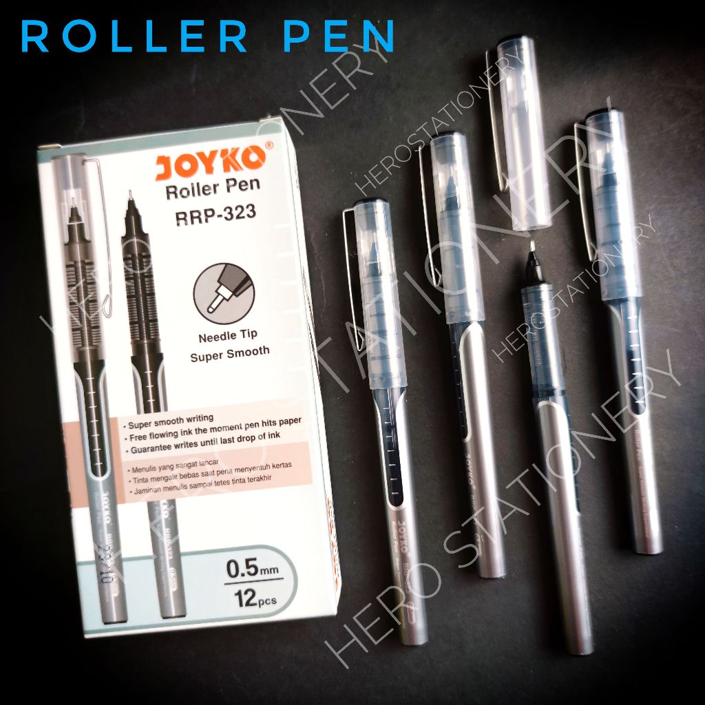 

Joyko roller pen halus super smooth 0.5 mm RRP-323 . 12 unit