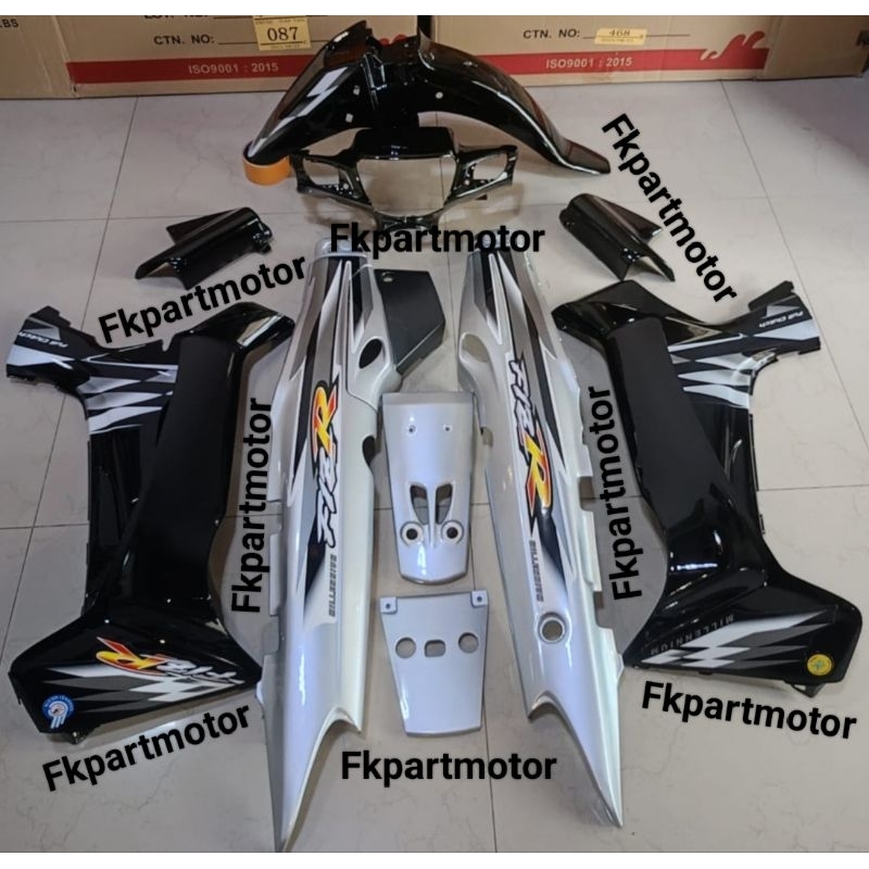 Cover Body Fullset Yamaha FizR F1zR Fizr Milenium Hitam Silver Cover Body Halus Set FizR F1zR Fizr M