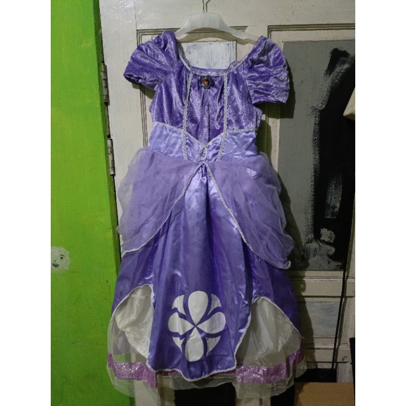 karakter sofia | preloved dress anak cantik | gaun anak mewah | dress pesta anak gaun sofia